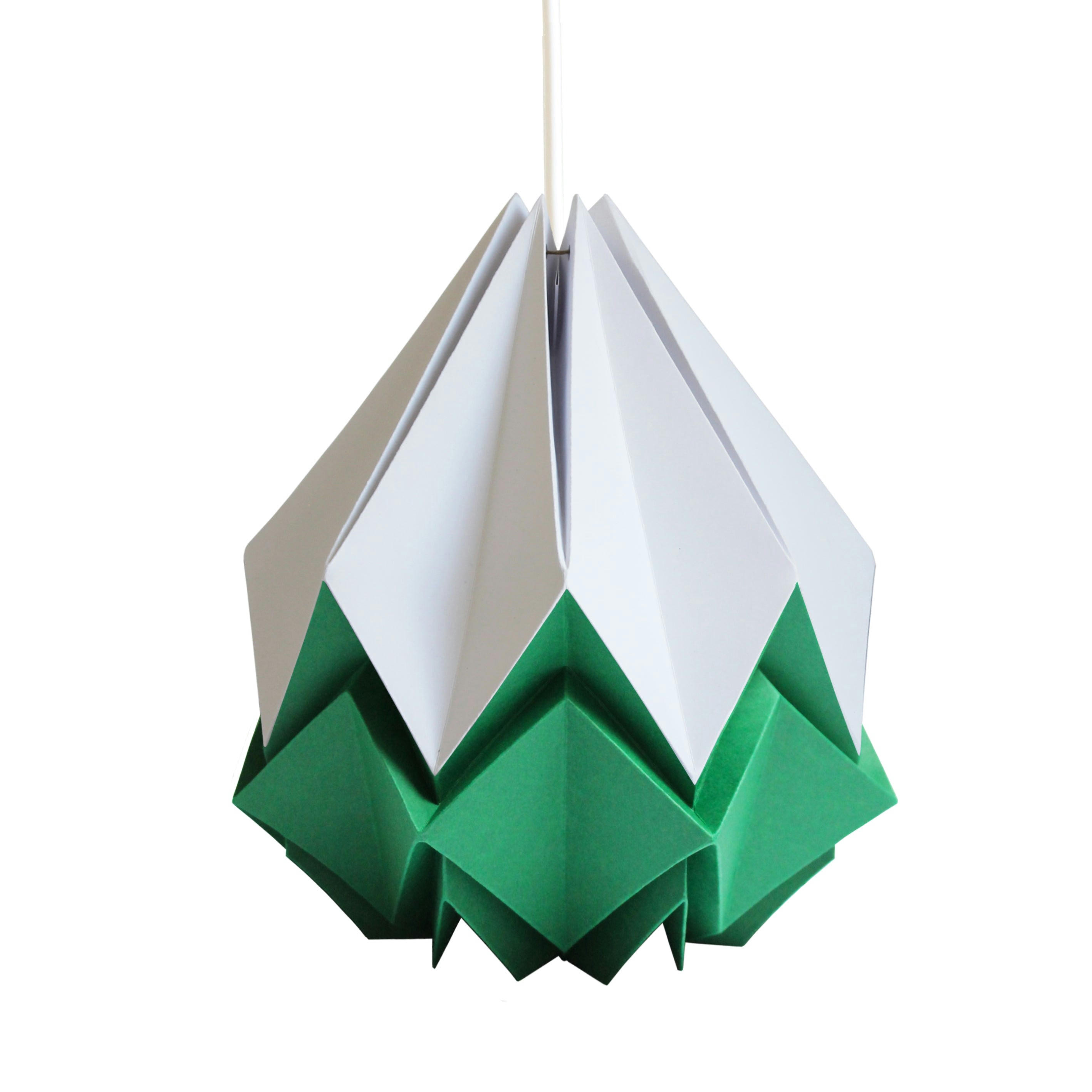 HANAHI - Suspension origami bicolore en papier taille L