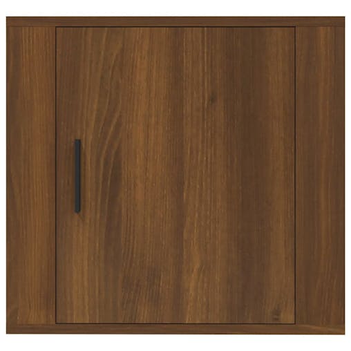 NNEVL Wall-mounted Bedside Cabinets 2 pcs Brown Oak 50x30x47 cm