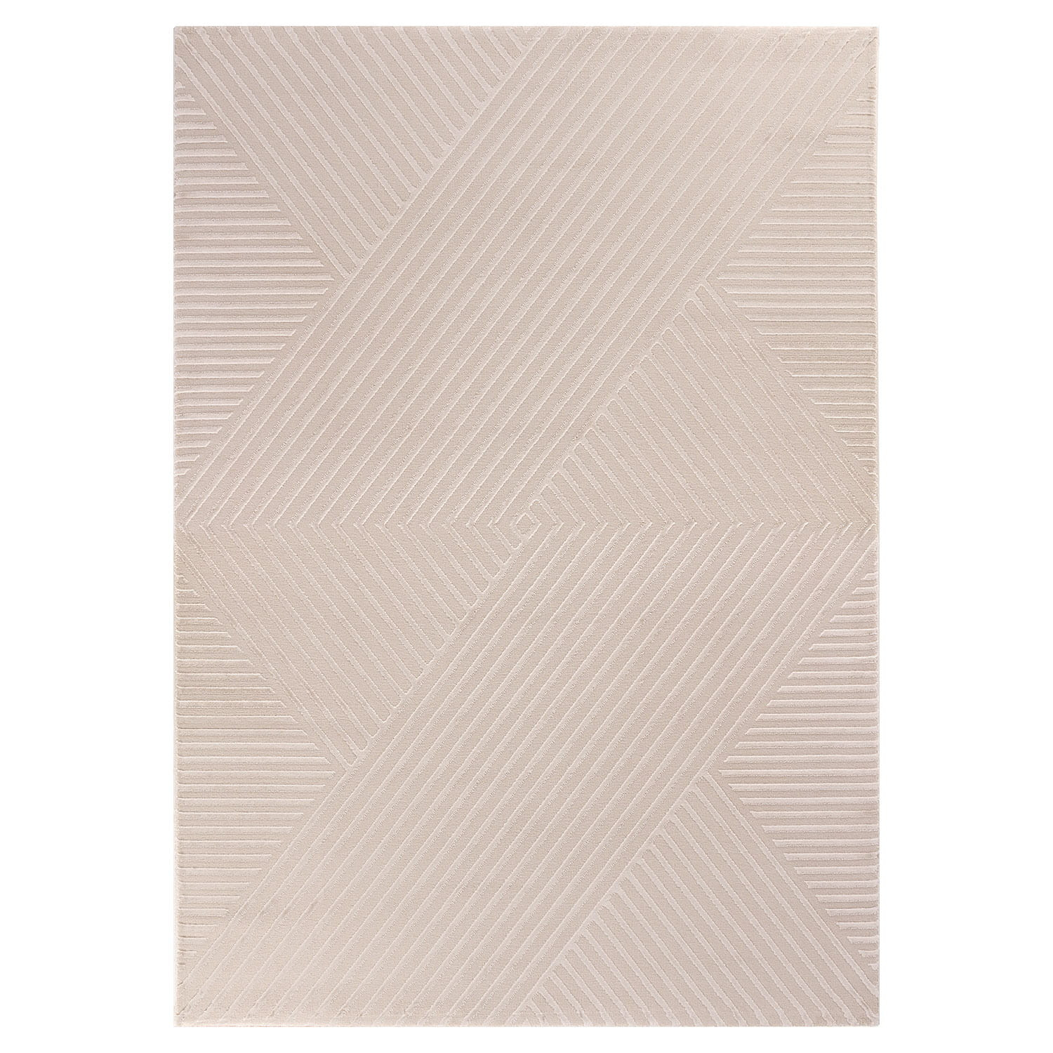 Dywan nowoczesny 3D Sahara wstęga beżowy 80 cm x 150 cm