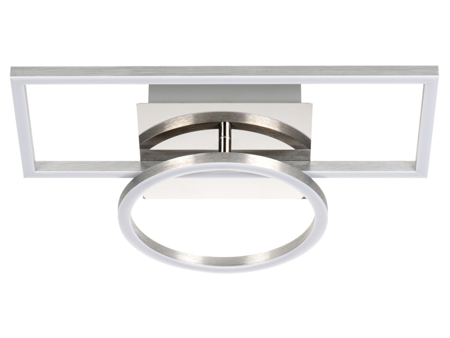 Lampa sufitowa KB Delid LED 38 cm 2-punktowa aluminiowa biała