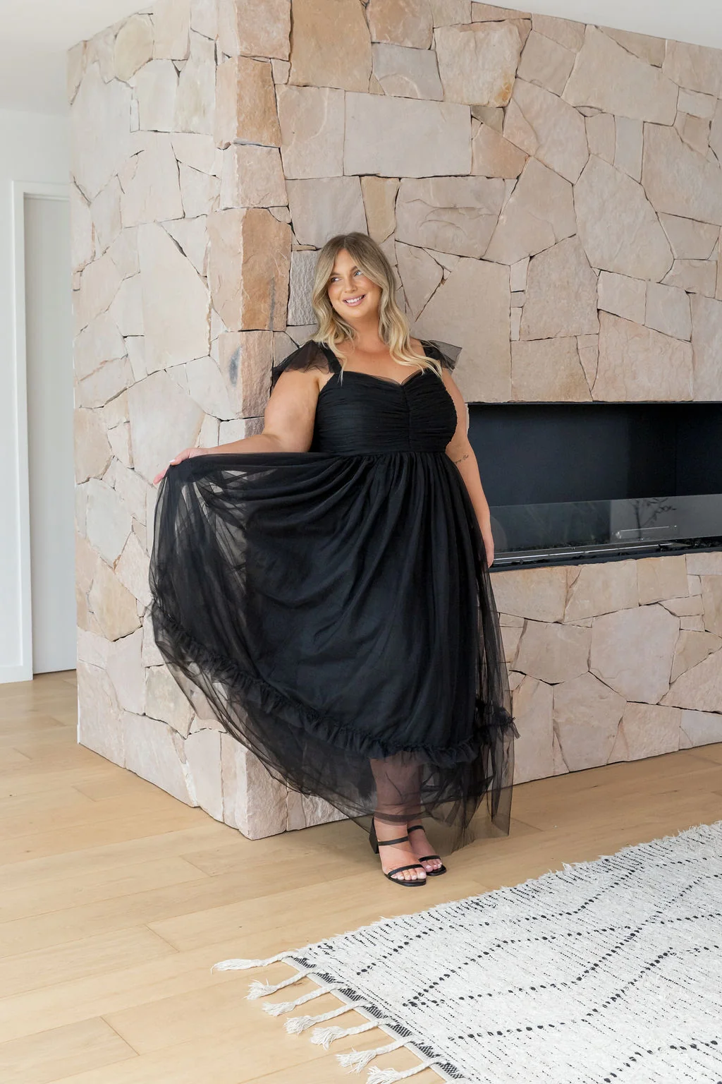 Princess Maxi Dress in Black