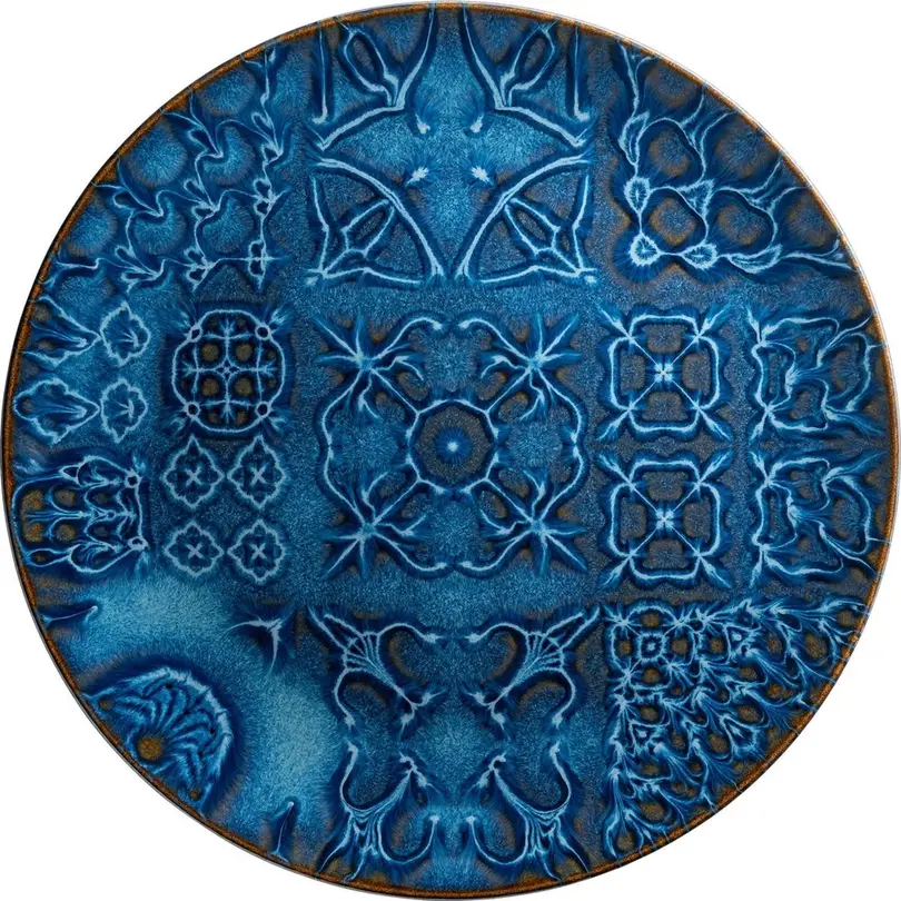 Flacher Teller 4er-Set Tiles