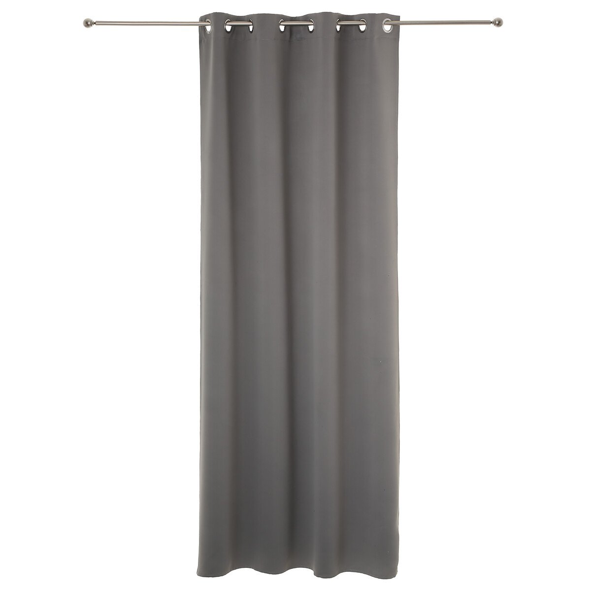 Conjunto de 2 cortinas blackout cinza 135x240cm