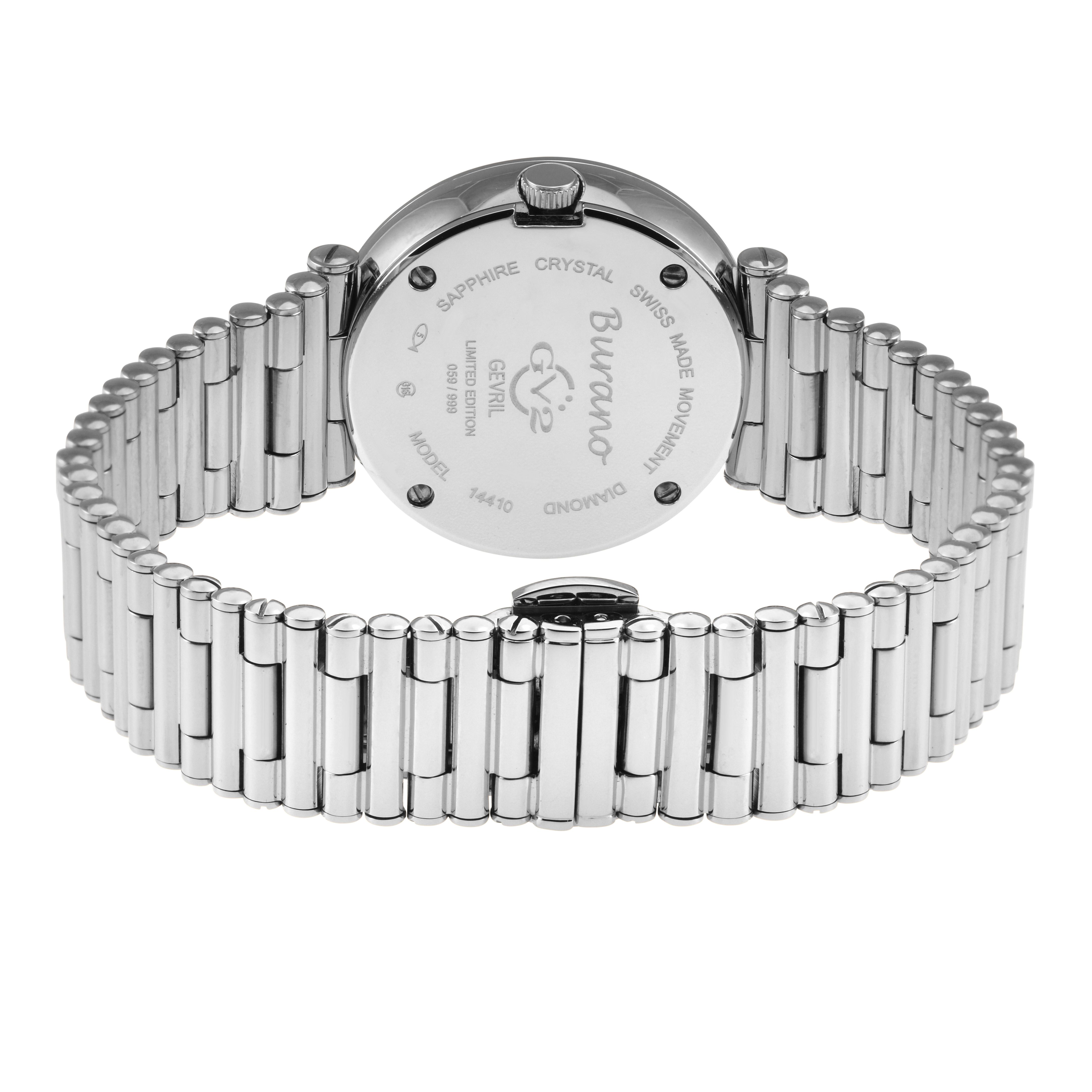 GV2 Burano, Swiss Quartz Watch, Green MOP Dial, 316L Stainless Steel, and Sapphire Crystal