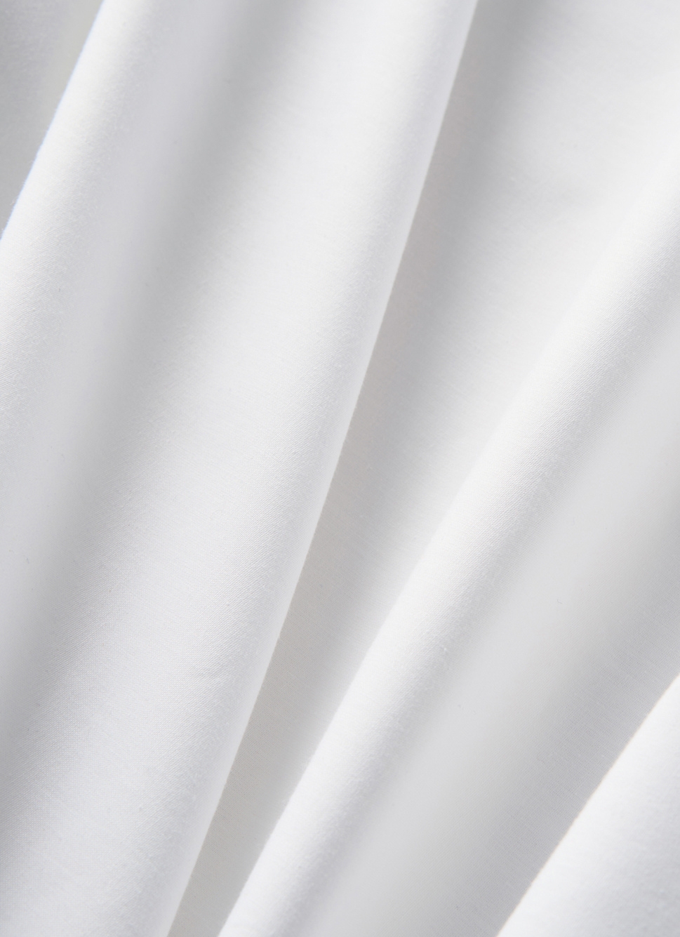 DRAP PLAT UNI EN PERCALE DE COTON BLANC