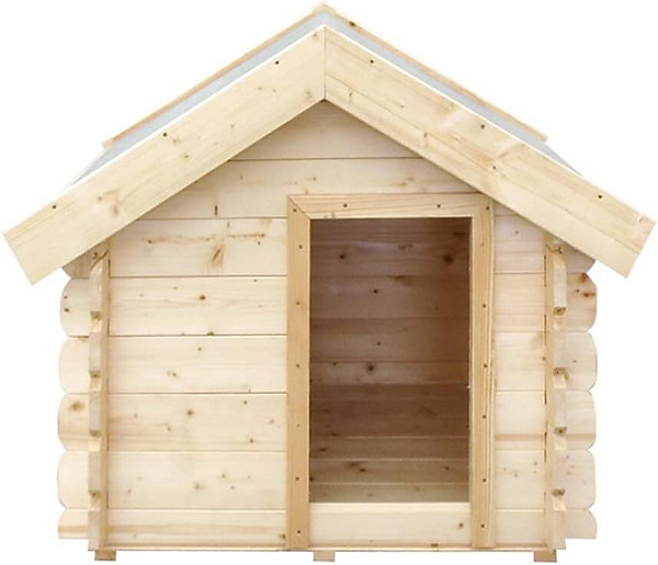 Niche pour Chien Exterieur en Bois - Maison Chien de Petit Race, Toit étanche, 76 x 99 x H80 cm, Taille S - Cabane Chien