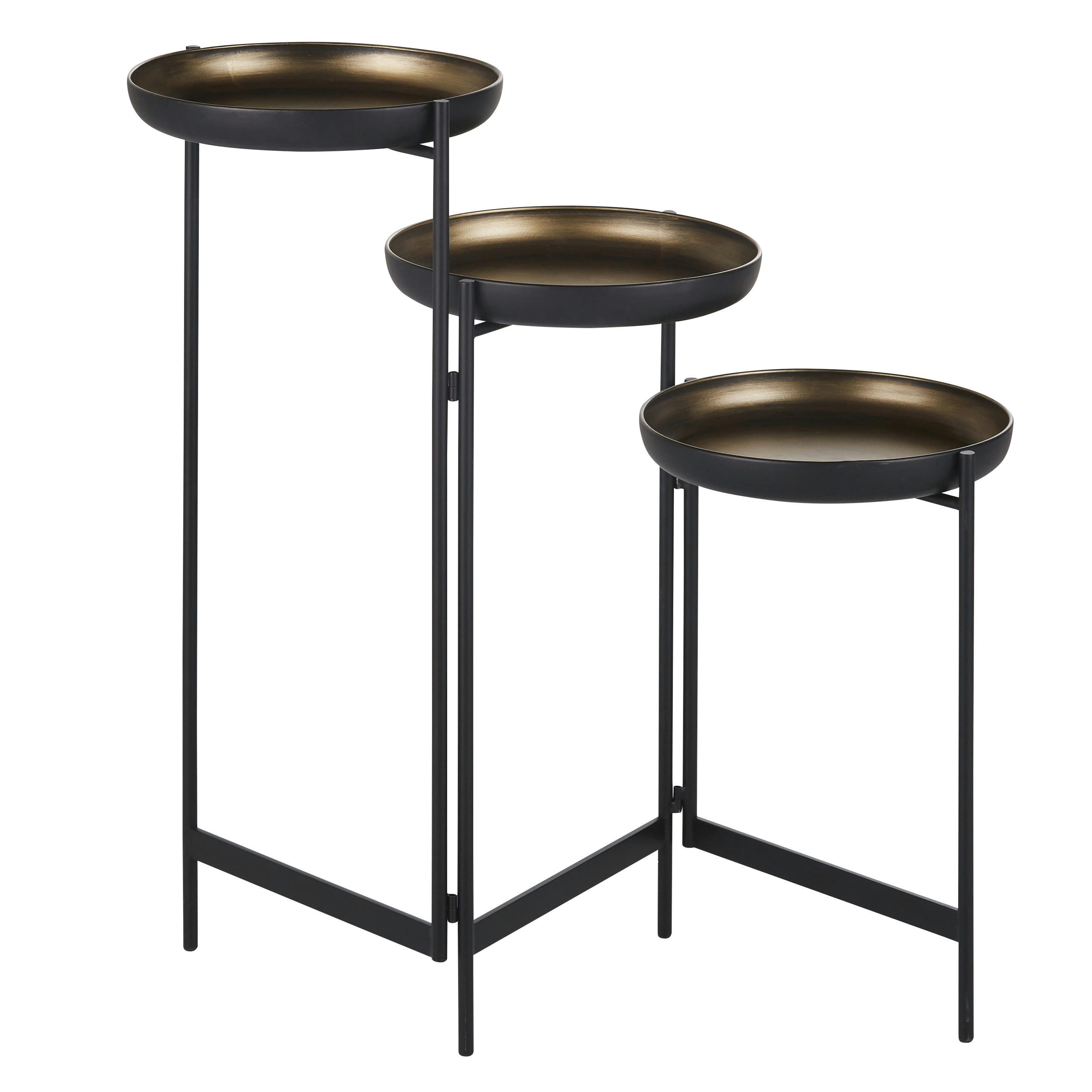 NOUR - Porte-plantes en métal noir