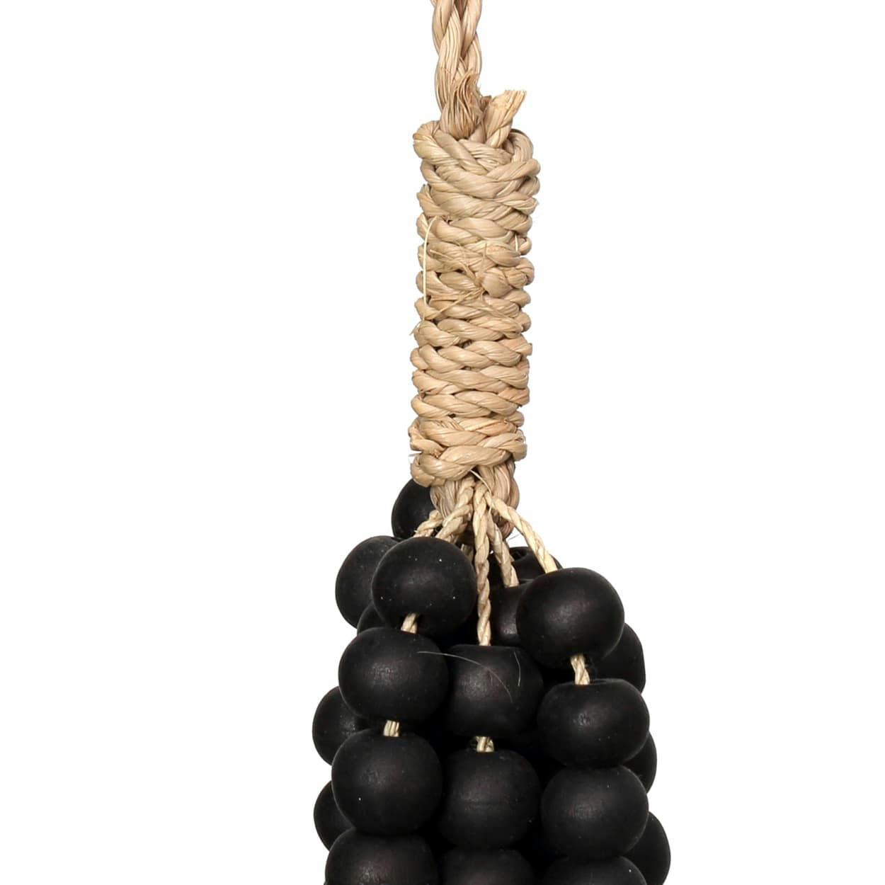 WOODEN BEADS - Décoration suspendue en bois noir