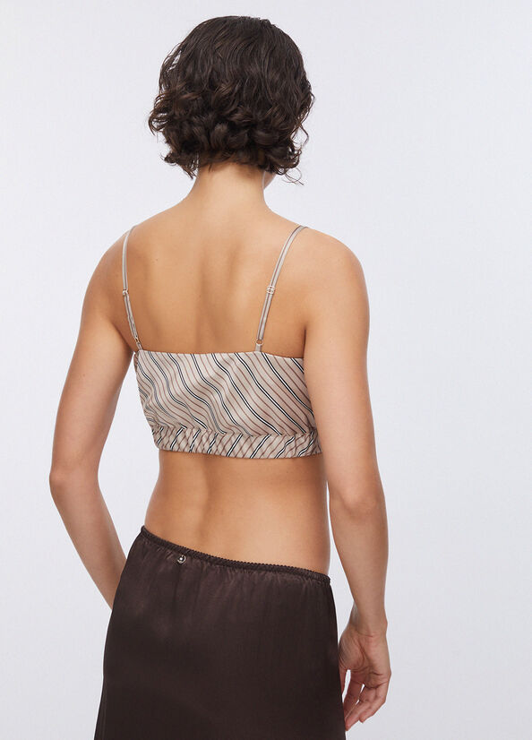 Crop top a righe