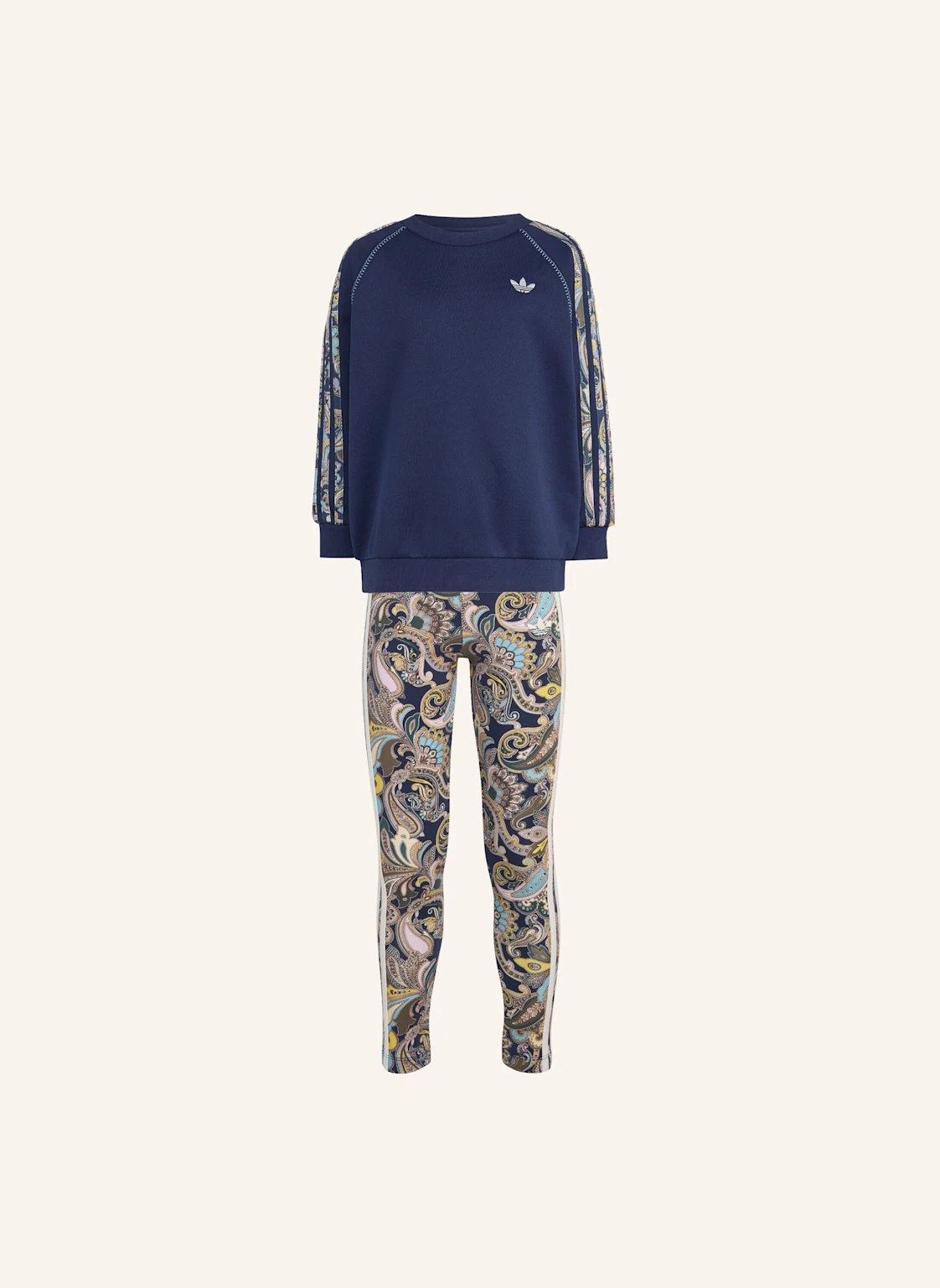 adidas Originals ADIDAS X LIBERTY LONDON OVERSIZED CREW UND LEGGINGS SET