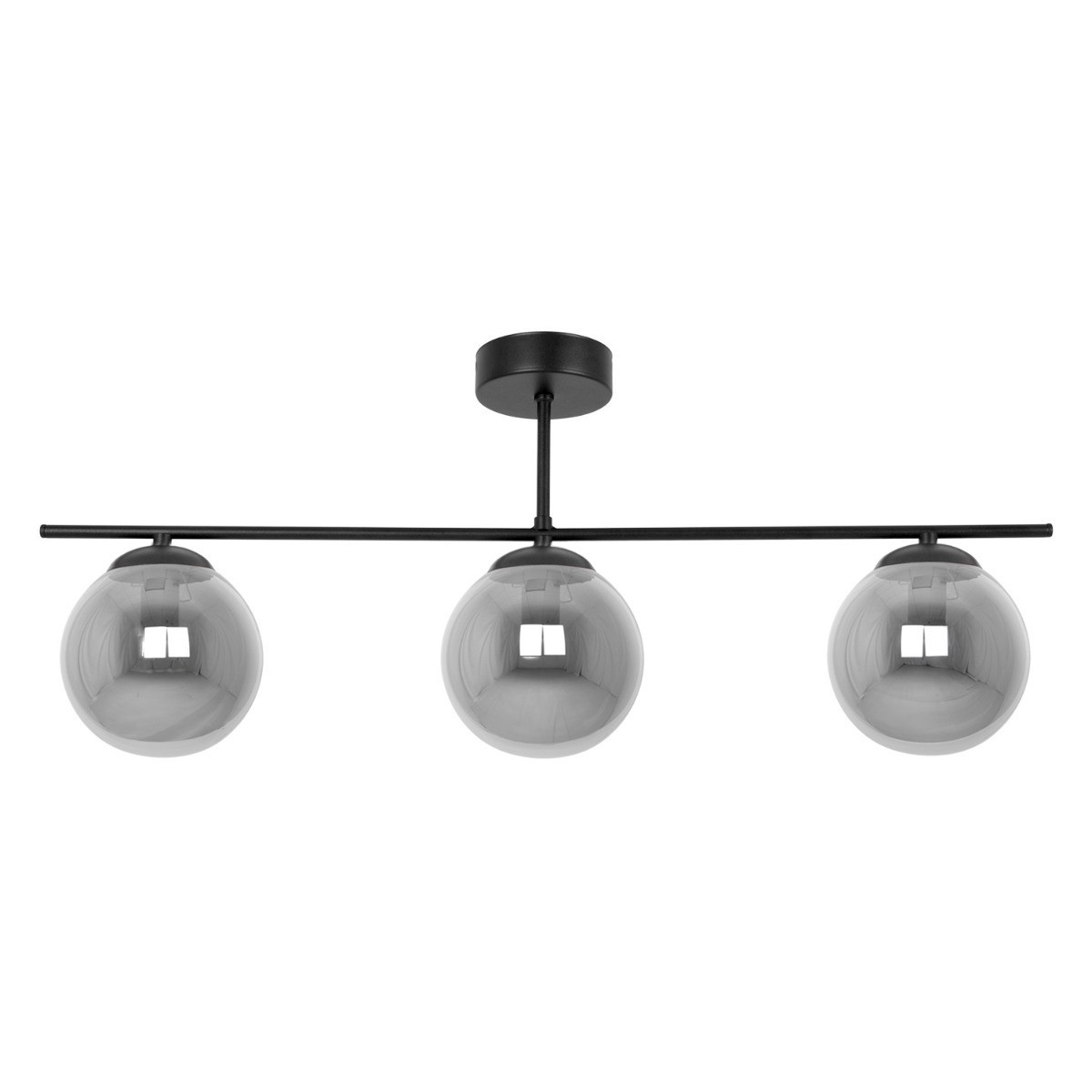 Lampa sufitowa czarno-grafitowa GAMMA 3xE14x10W wym: 28x71x14 cm Kaja
