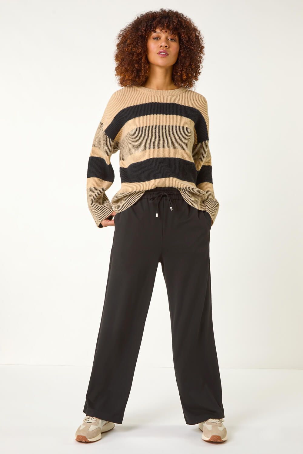 Roman Wide Leg Ponte Trousers