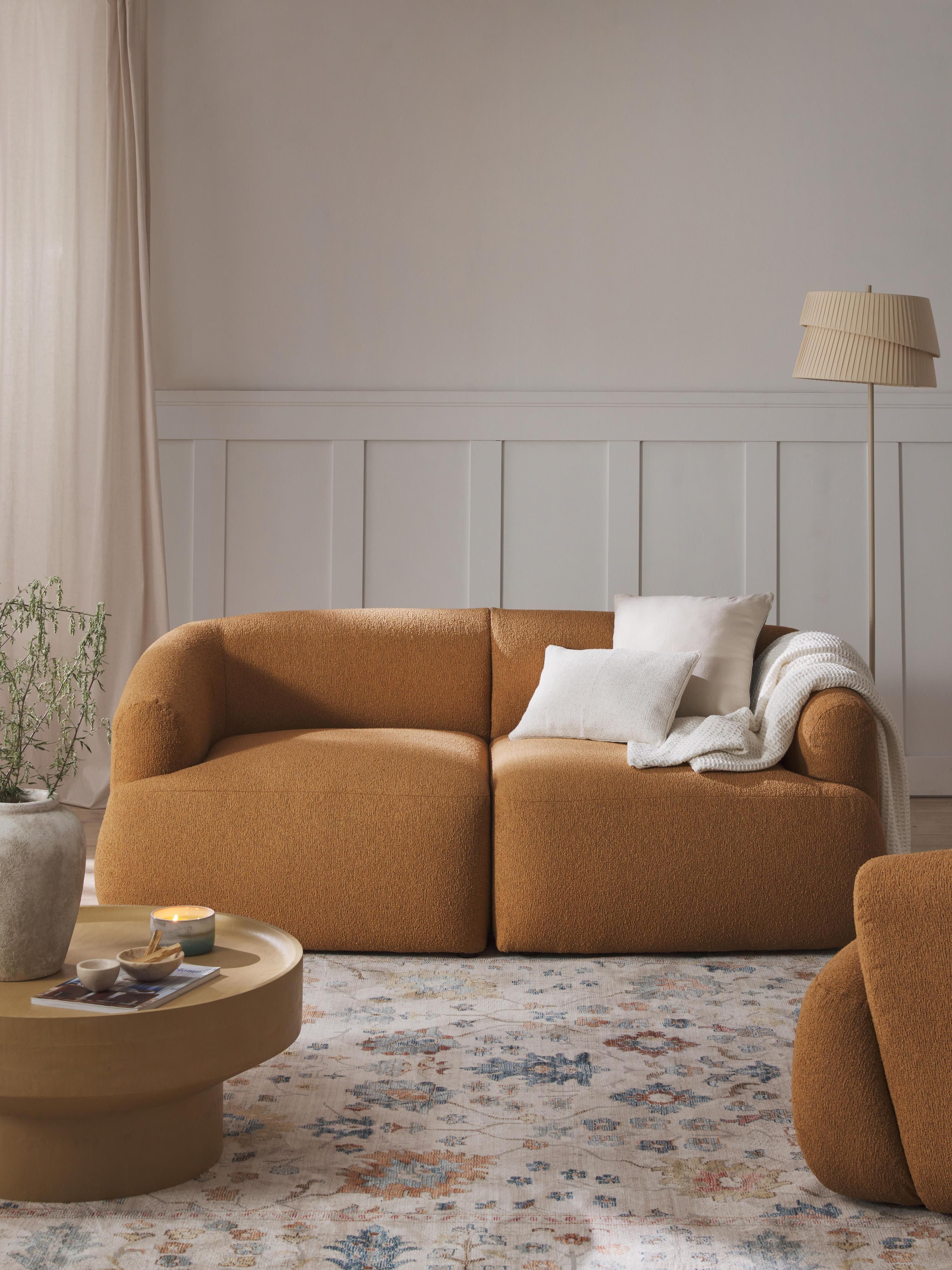 Modulares Bouclé-Sofa Sofia (2-Sitzer)