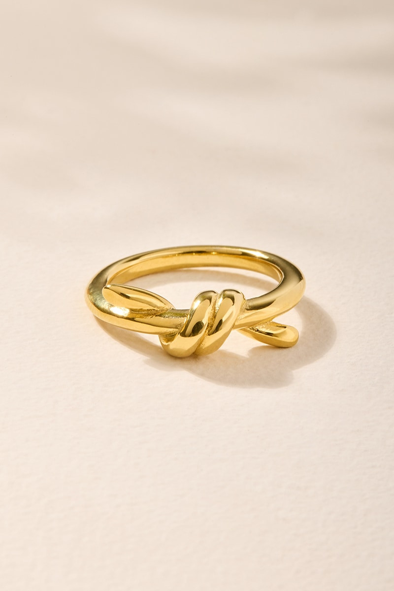 Mary Stainless Steel Knot Ring