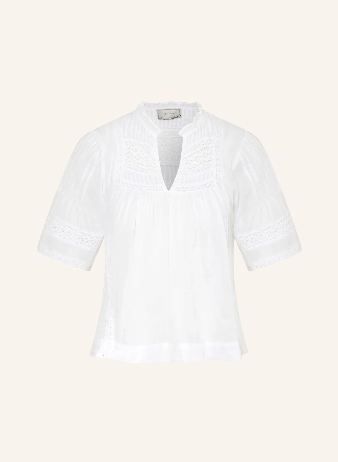 NEO NOIR Blusenshirt SIAMA mit Spitze
