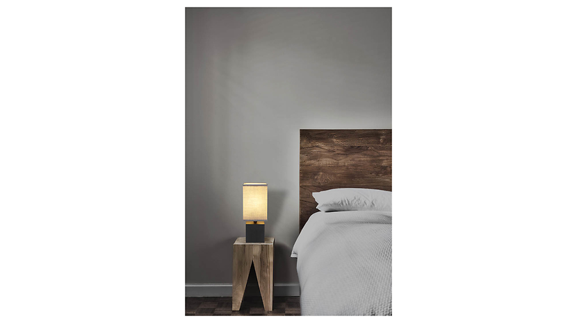 Lampa stołowa Valentino drewnianaczarna