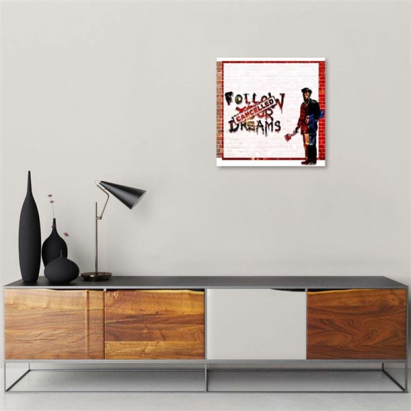 Feeby Obraz na płótnie Banksy Cancelled Dreams 30x30