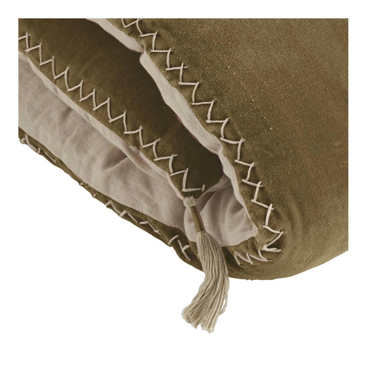 - Nappe rectangulaire en coton block print  dominante jaune Pam