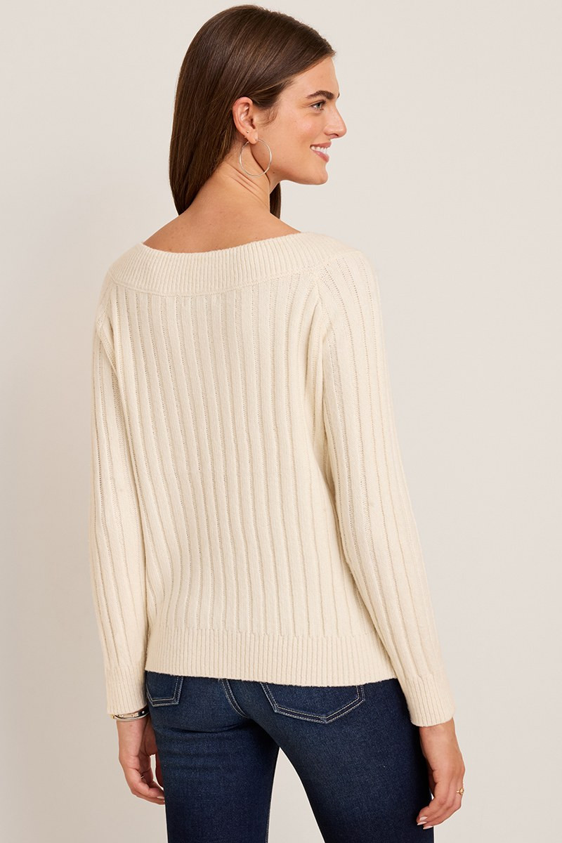 Donna Boat Neck Sweater