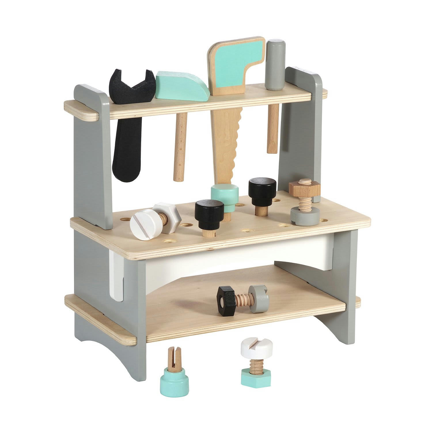 - Établi de bricolage avec outils en bois