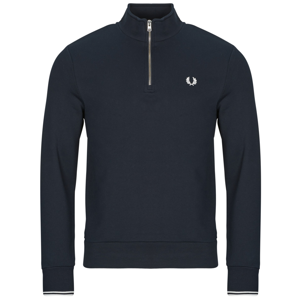 Fred Perry - HALF ZIP SWEATSHIRT - Marine