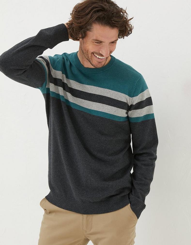 Braunton Yoke Stripe Jumper