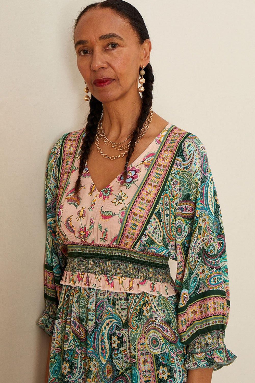 Monsoon Paisley Print Dress