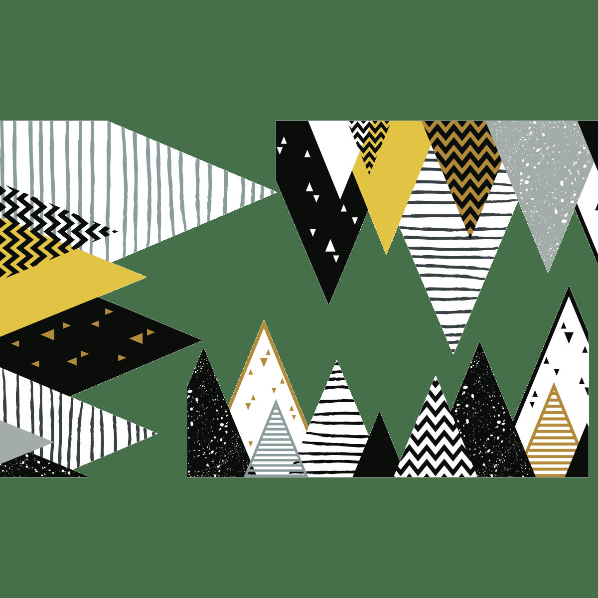 - Stickers enfant montagnes scandinaves chapka 110x185cm