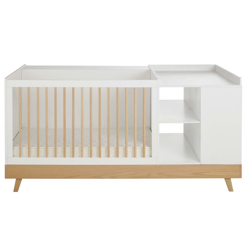 Sweet - Lit bébé combiné coloris blanc L190