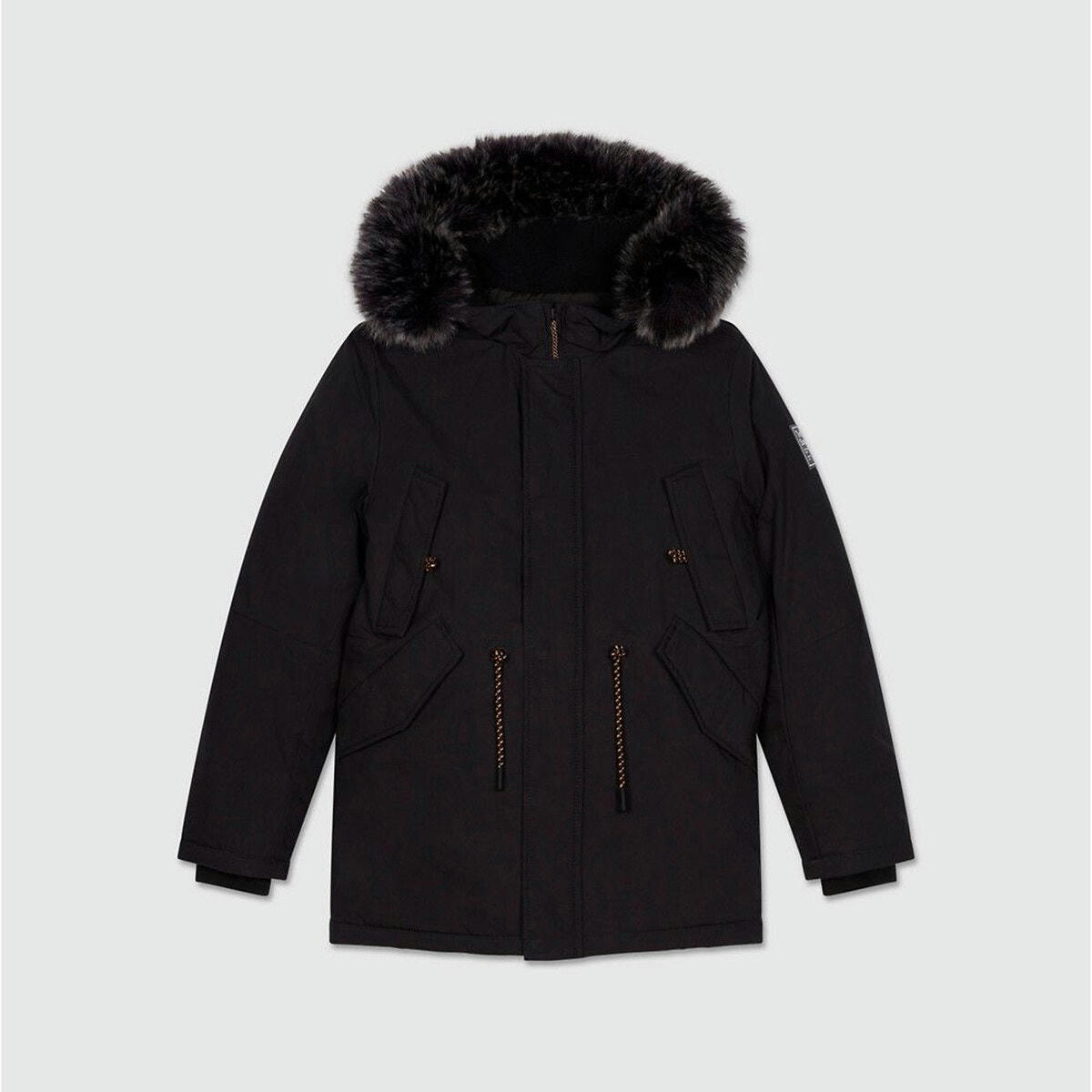 Parka mi-longue à col montant