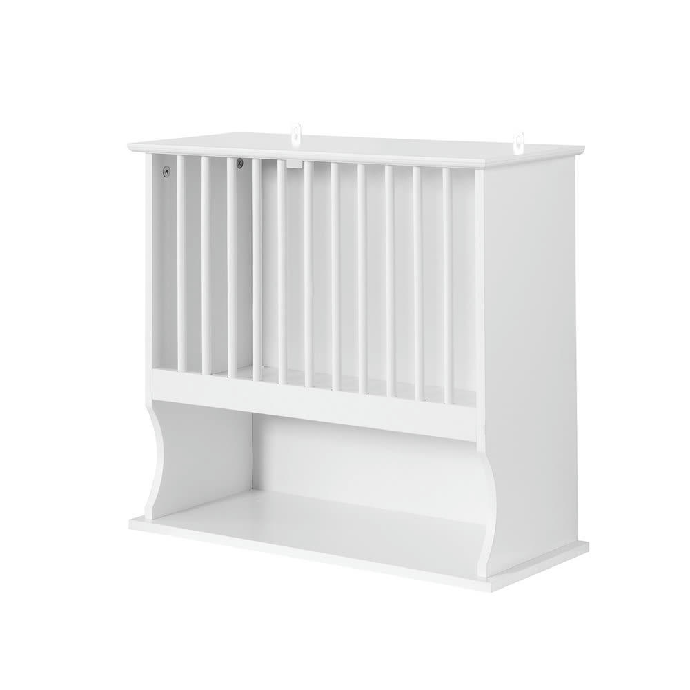 - Porte-Assiettes Murale effet bois blanc