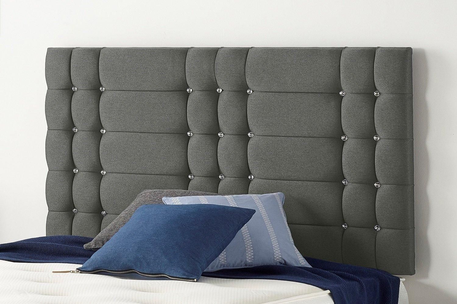 Somnior Bliss Divan Bed Base with Headboard Linen Fabric