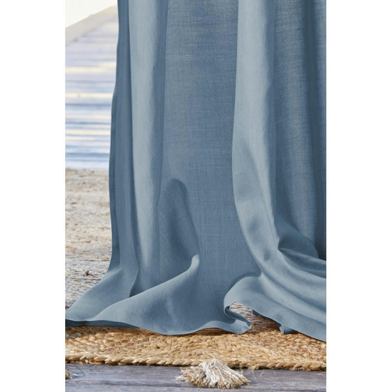 - Rideau extérieur bleu 140 x 250