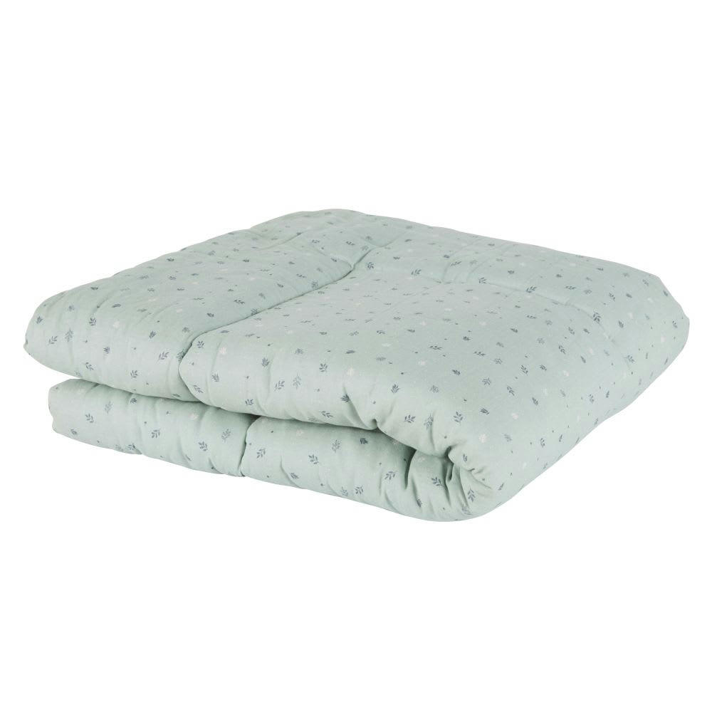 OULANKA - Tapis bébé Montessori vert d'eau et vert de gris