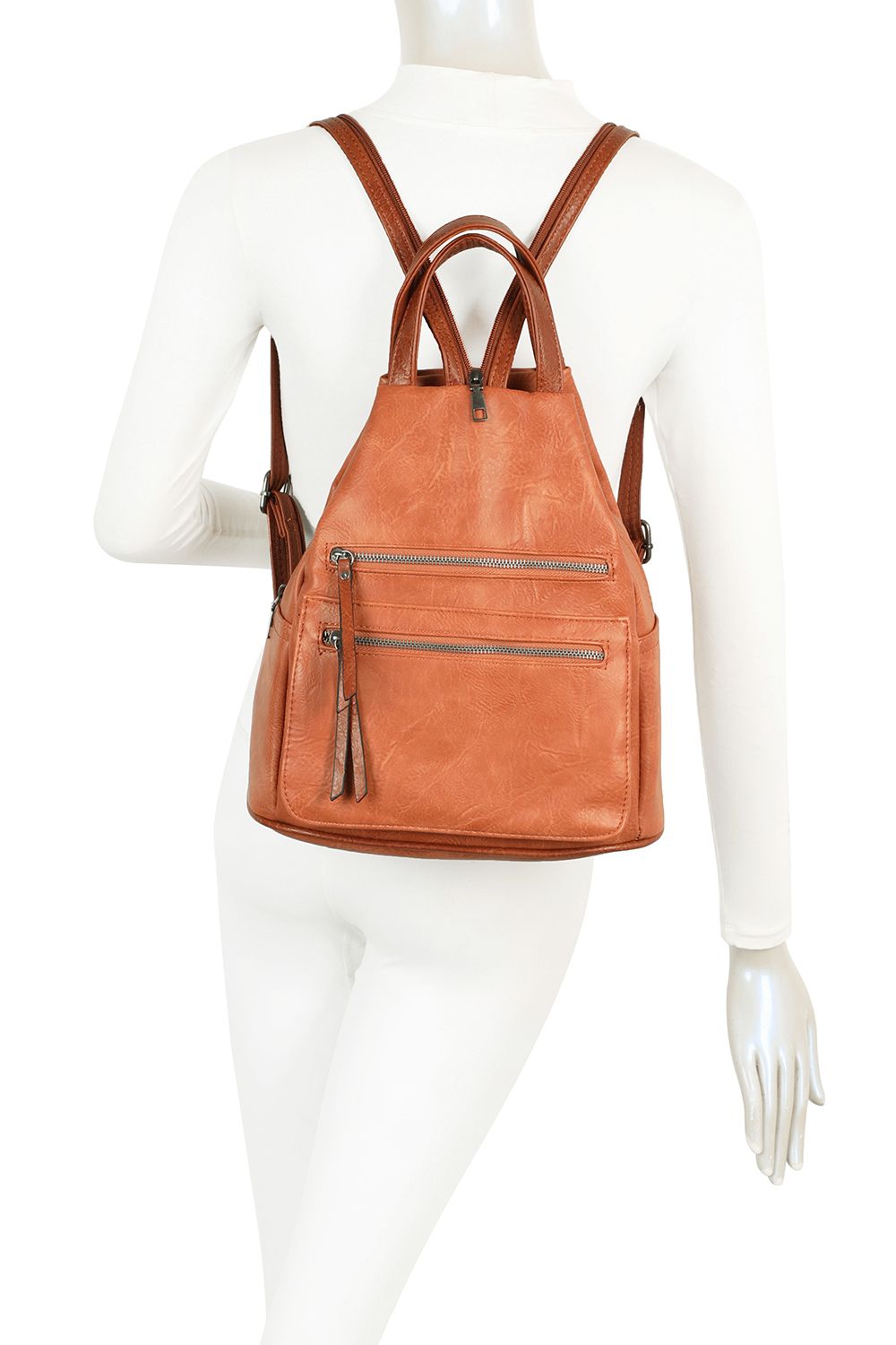 Fontanella Fashion Kelley PU Leather Convertible Backpack
