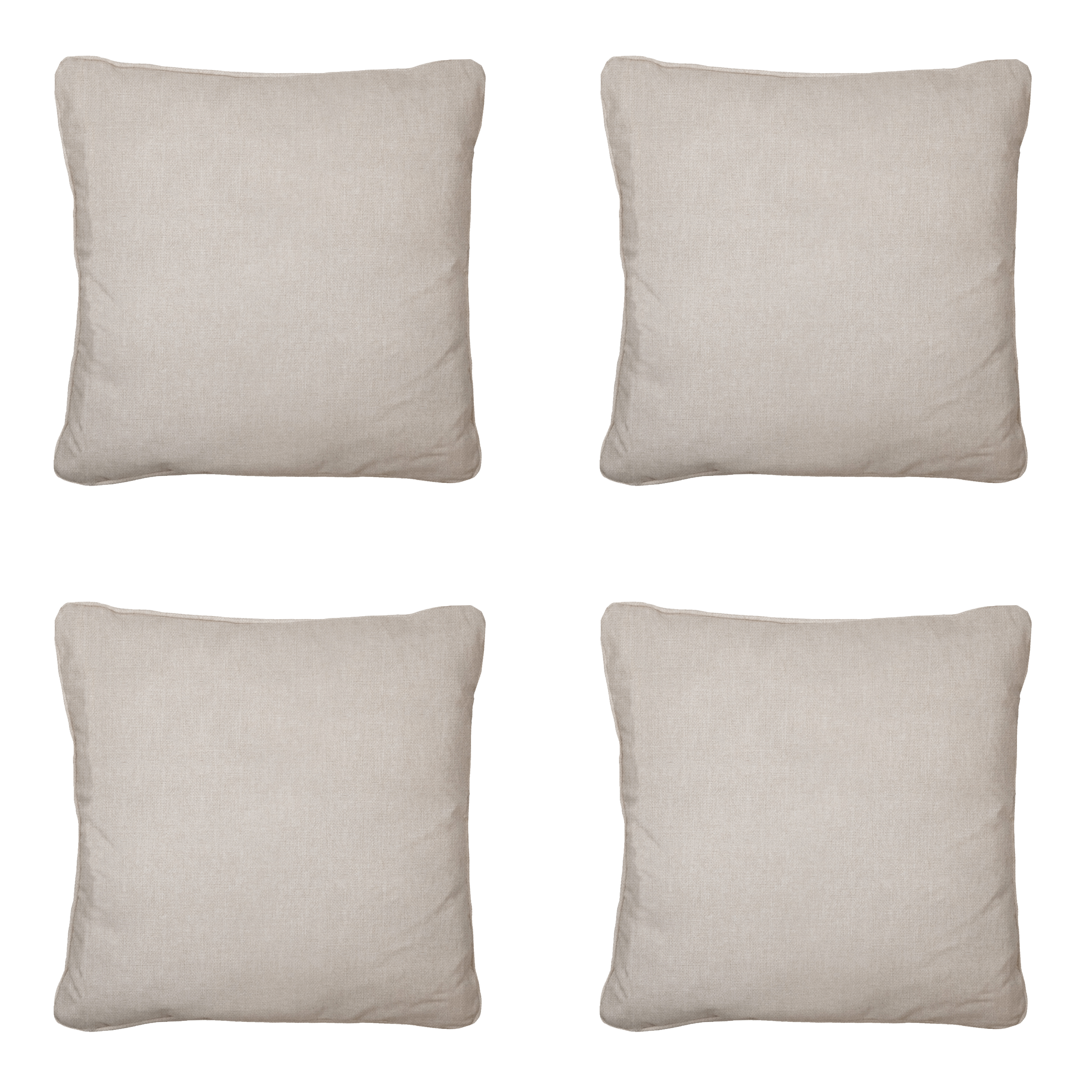 Madison sierkussen Panama - beige - 60x60x10cm - set van 4