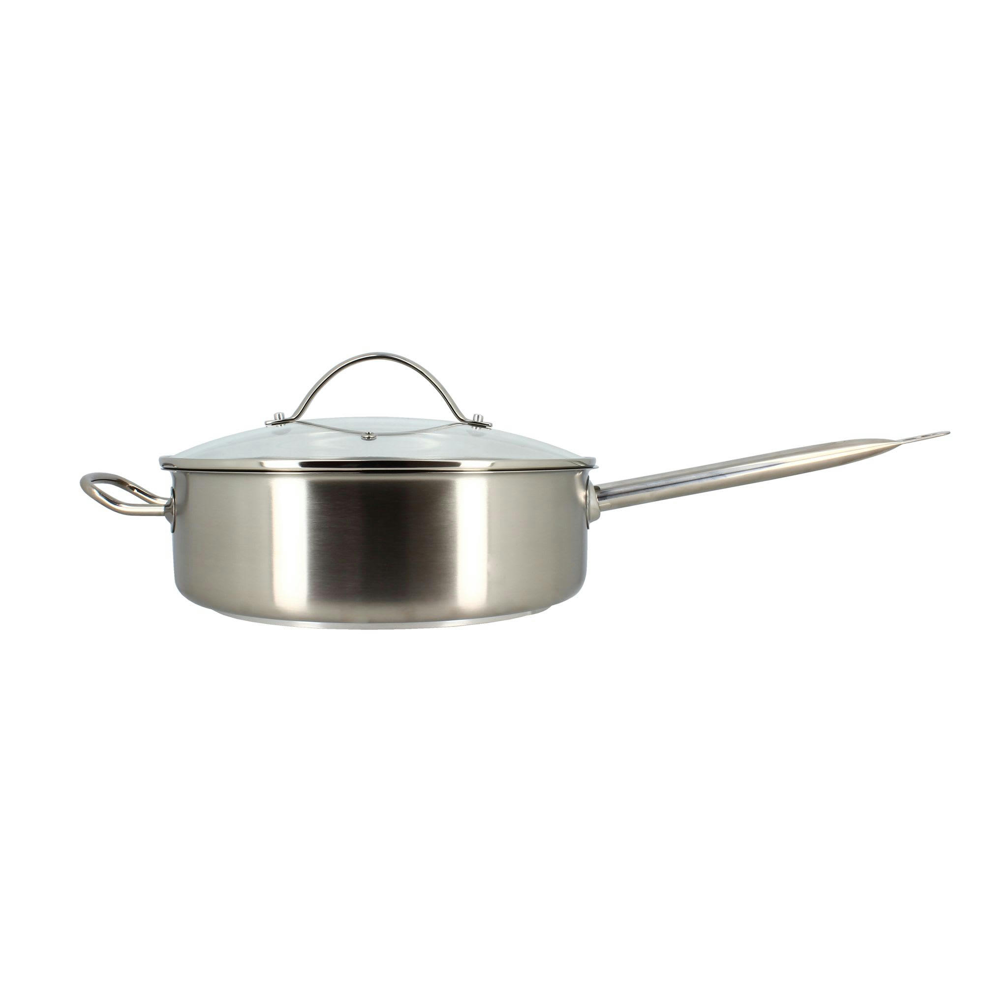 PROFESSIONNEL - Sauteuse professionnelle en inox Ø28cm - compatible induction