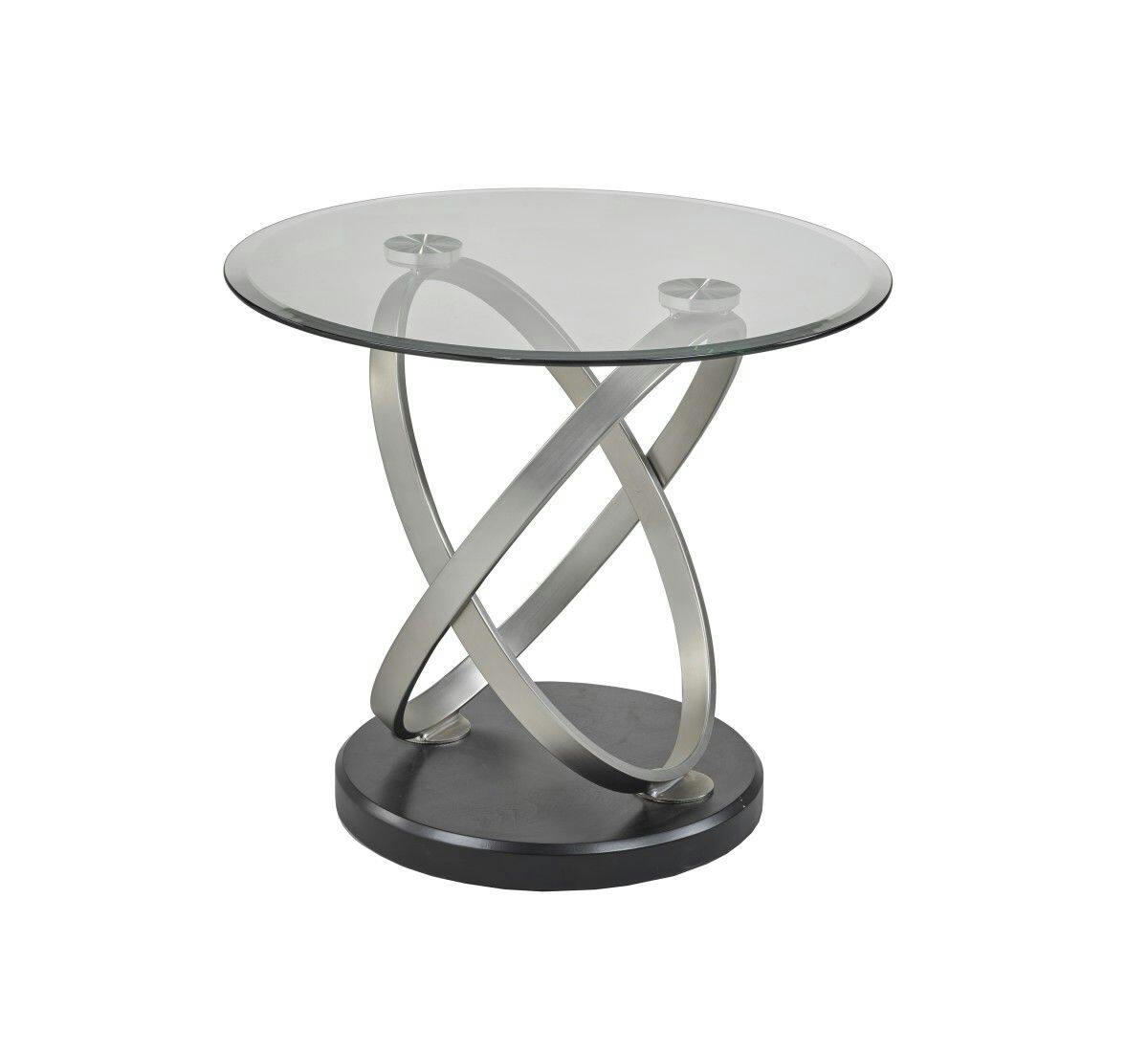 Brassex 2-Piece Coffee Table Set, Black