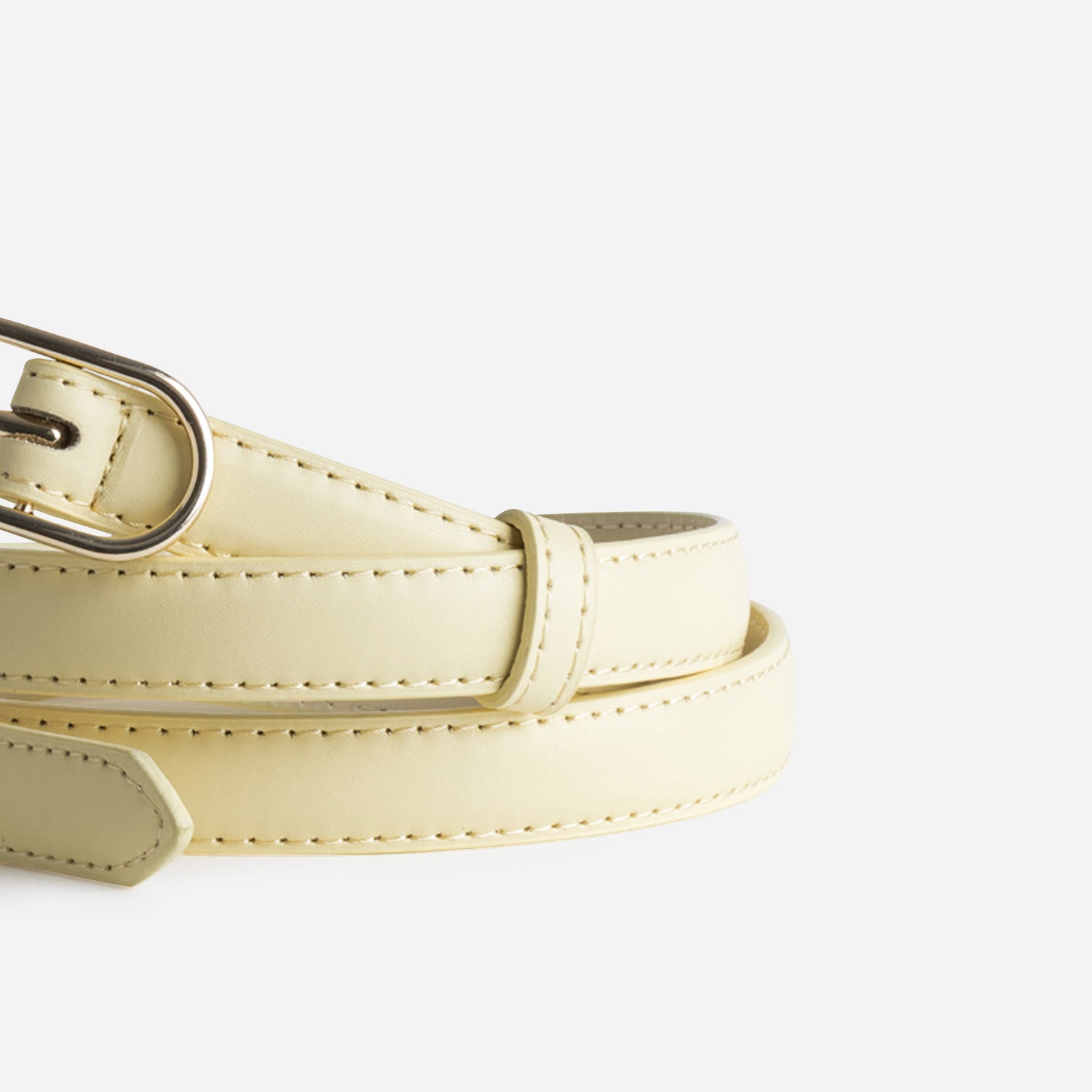 Ceinture jaune fine