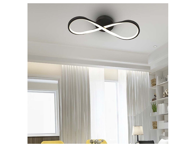 Lampa sufitowa VT-7789 LED metalowa czarna
