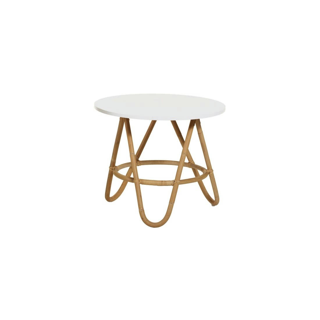 DIABOLO - Table basse gigogne en rotin D60