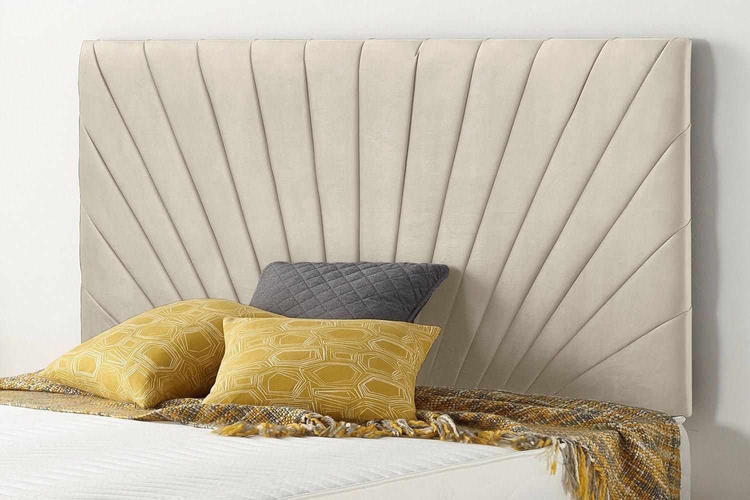 Somnior Platinum Divan Bed Base With 4 Drawers and Headboard Tweed