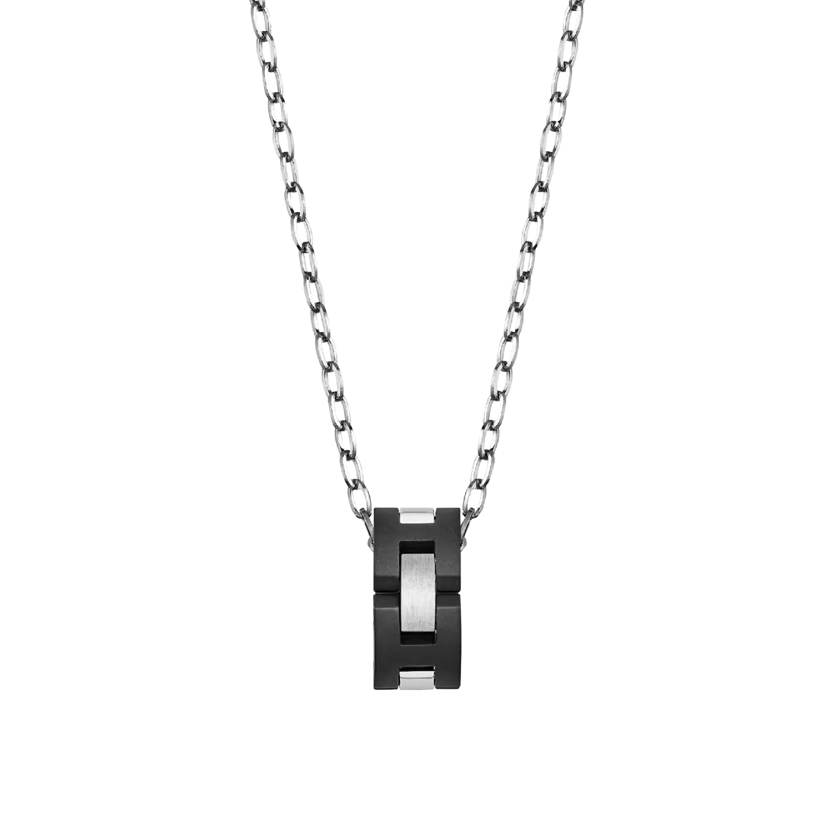 COLLIER CAP CAMARAT – ACIER & CÉRAMIQUE NOIRE