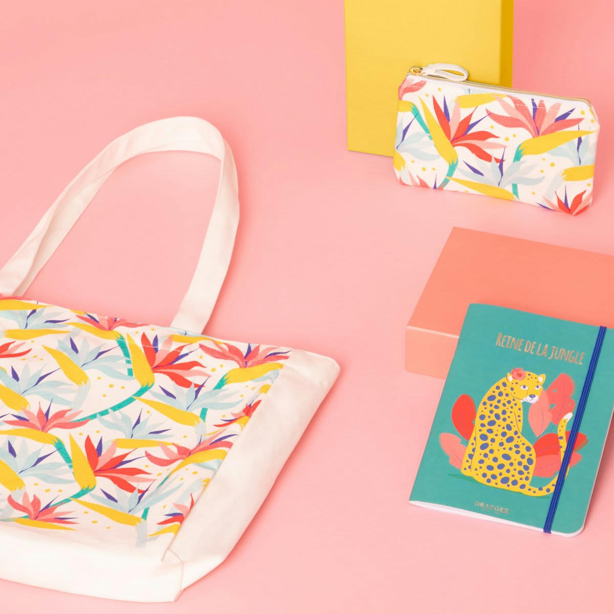 - Tote Bag Coton Imprimé Chat Sauvage