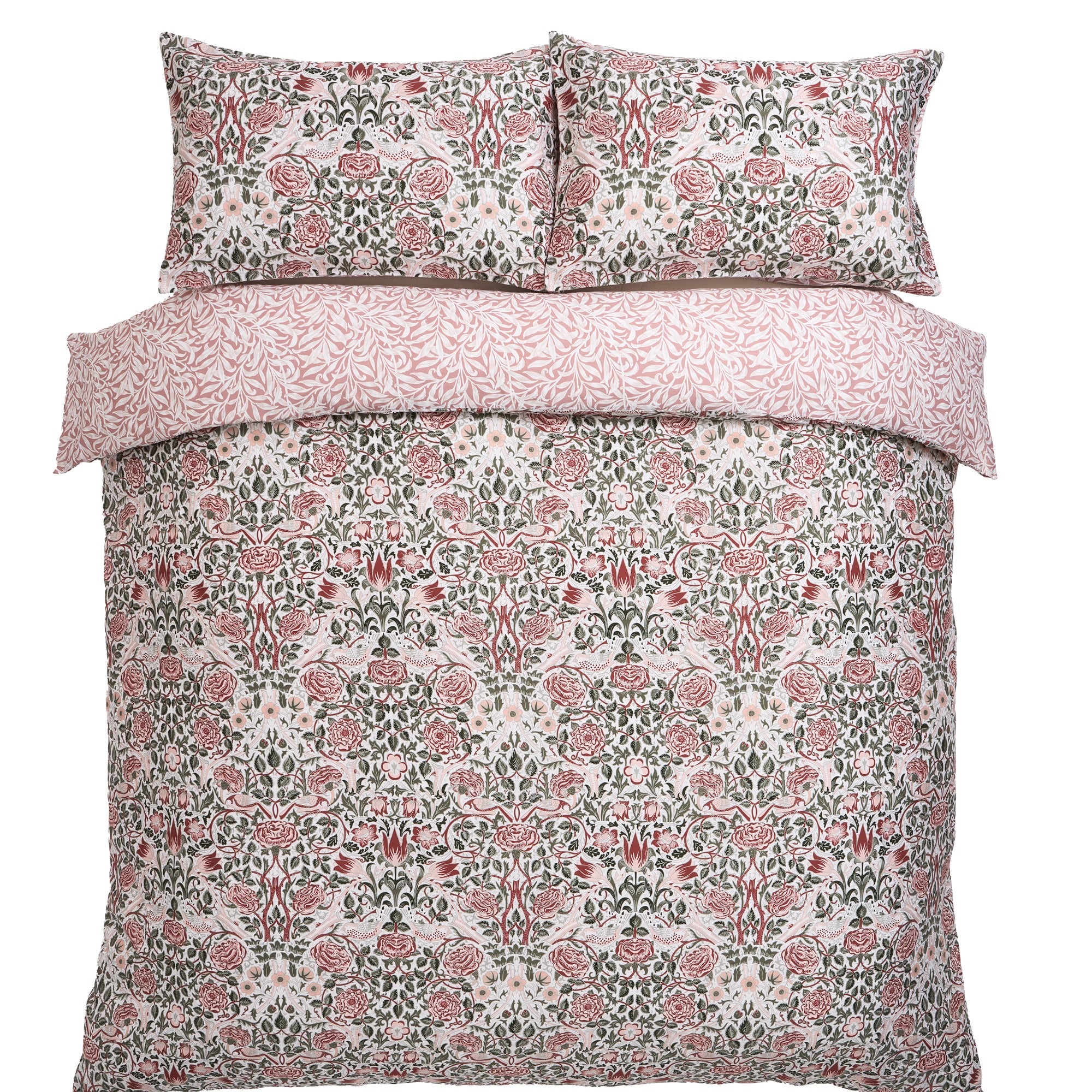 William Morris at Home Dekbedovertrek lits-jumeaux Rose Brick 230 x 220cm