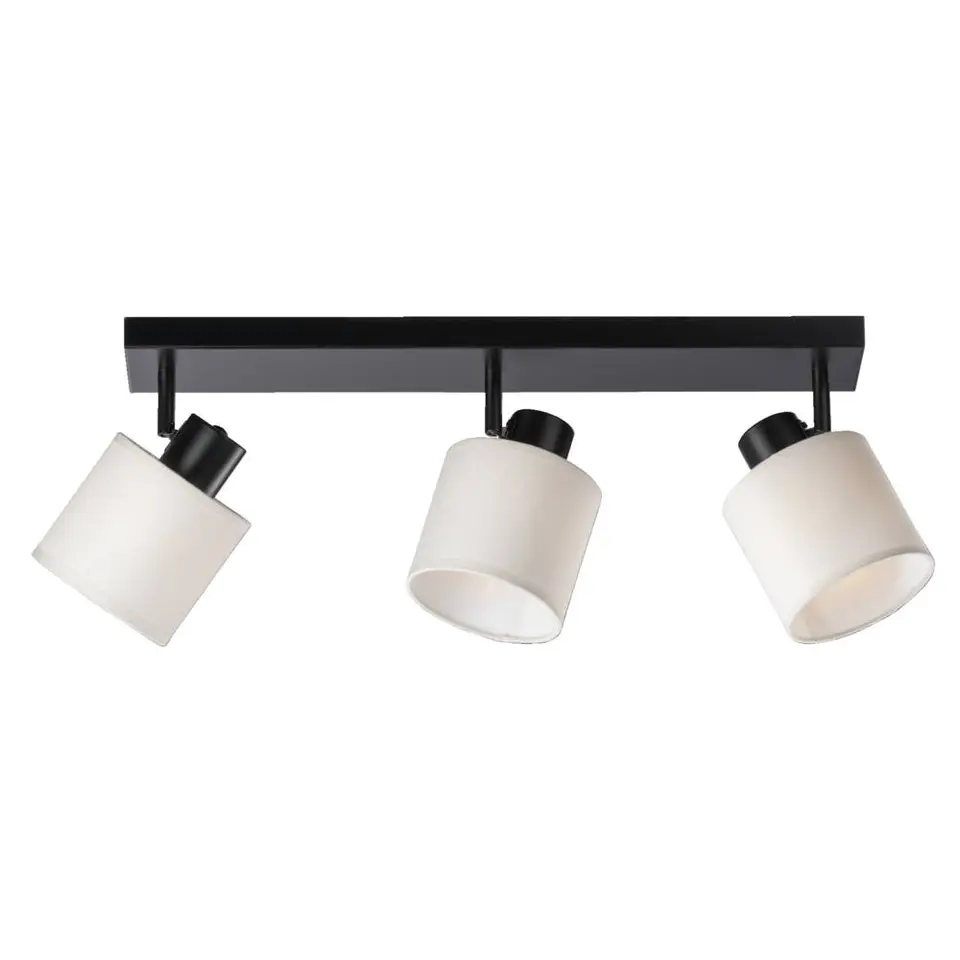 Spot 3-lichts Amani - zwart/off-white - E27