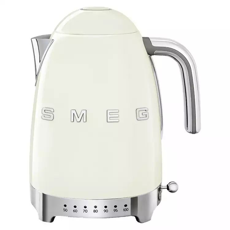 Smeg 50's Style Retro Variable Temperature Kettle - Cream