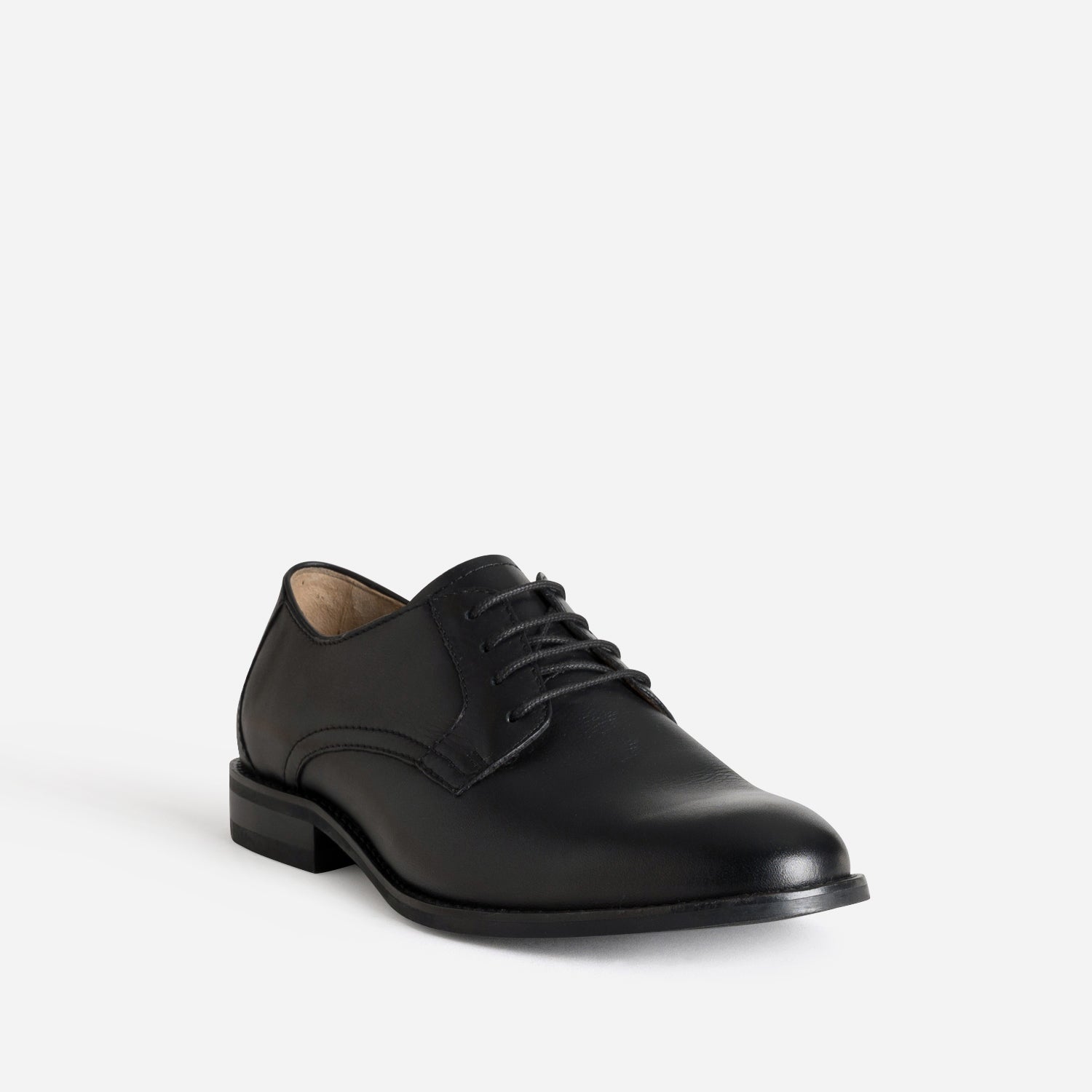 Derby noir cuir