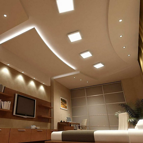 Kit en Saillie BLANC pour Panneau LED 30x30 Slim - SILAMP