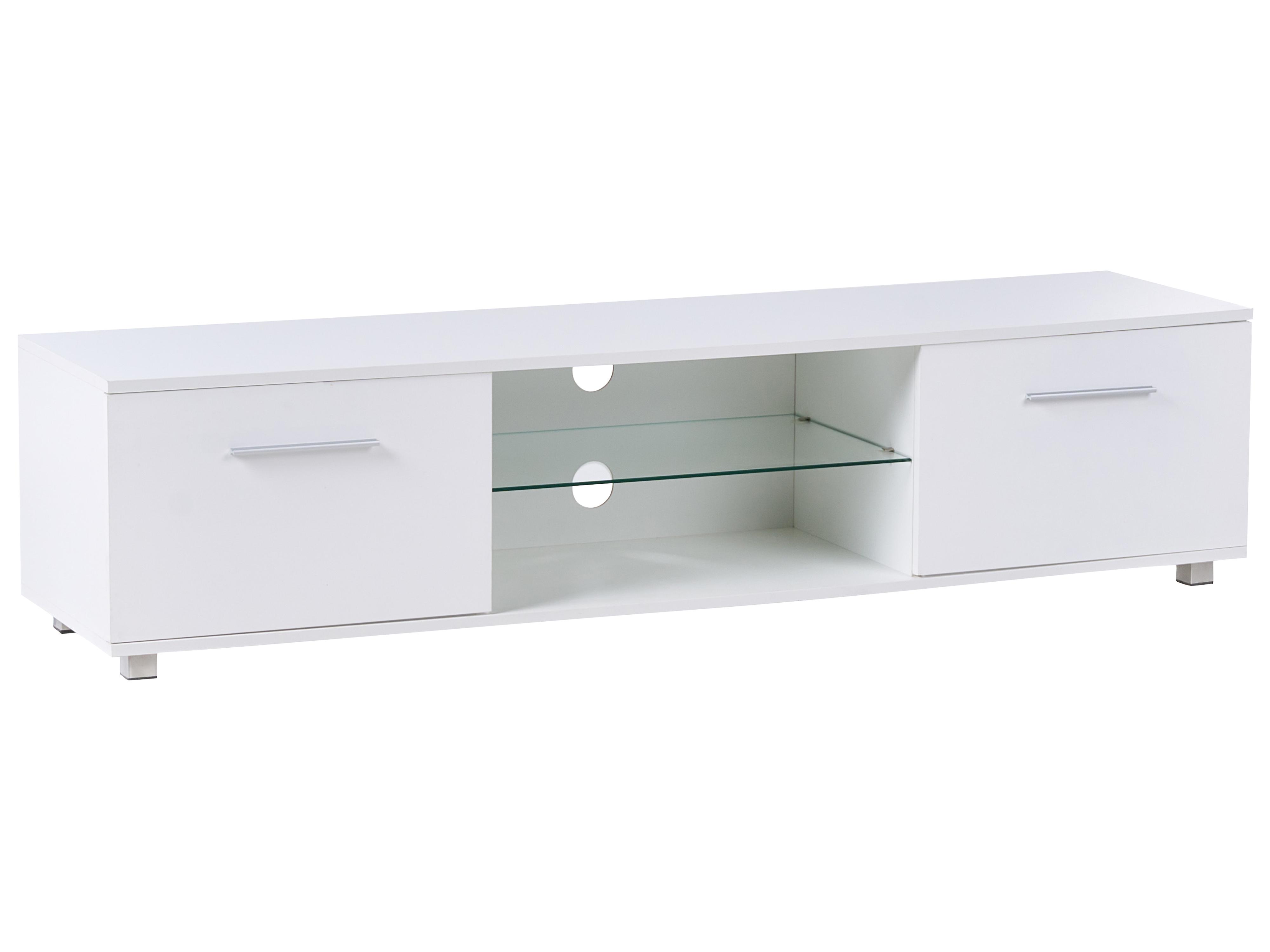 TV Stand with LED BANFF White
